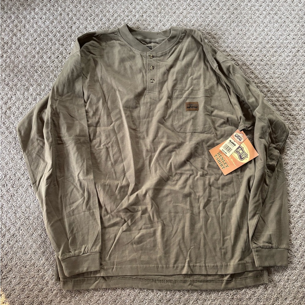 NWT Smith Men’s Henley Long Sleeve Tee